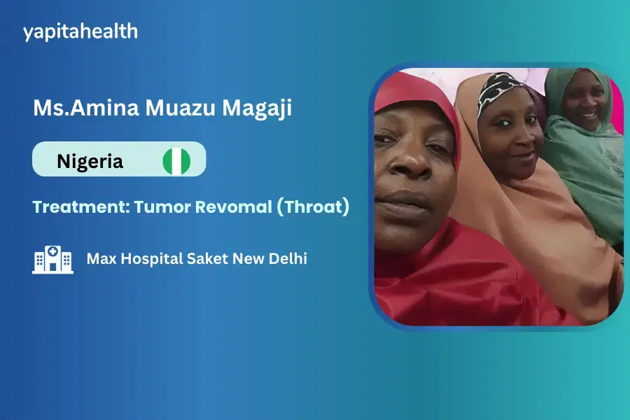 Amina Muazu Magaji Throat Tumor Treatment- A success story